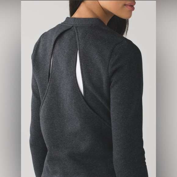 Lululemon Go Endeavor Long Sleeve Pullover -
Heathered Black - Picture 2 of 5